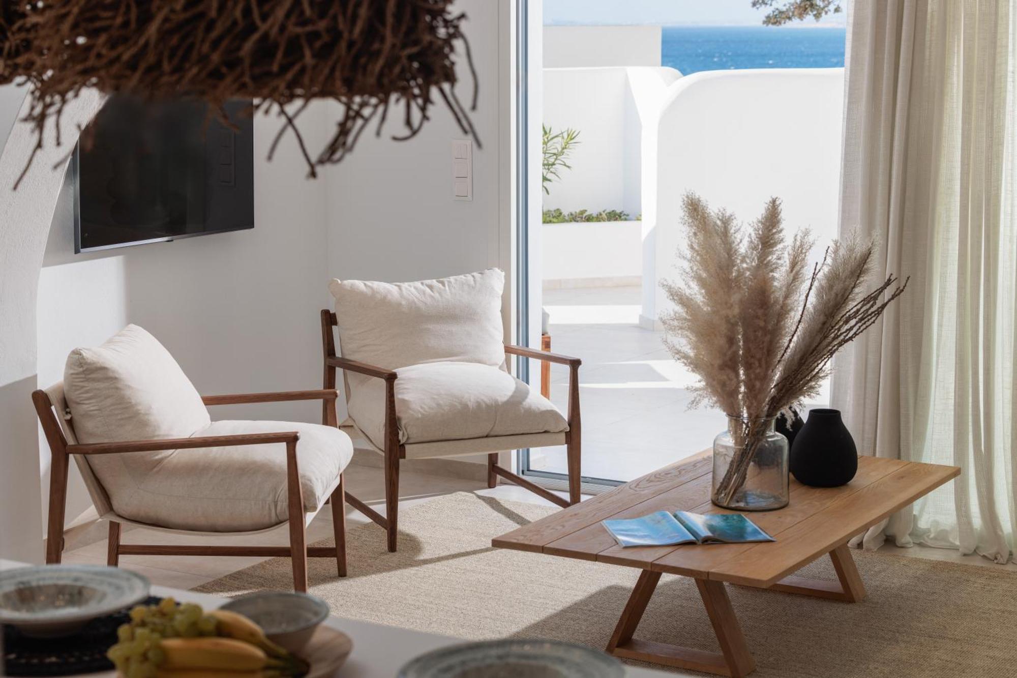 Seanfinity Beachfront Suites Mikri Vigla Phòng bức ảnh